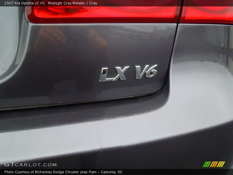 Midnight Gray Metallic / Gray 2007 Kia Optima LX V6