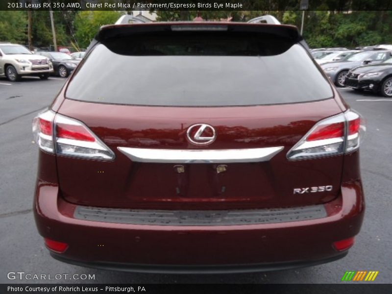 Claret Red Mica / Parchment/Espresso Birds Eye Maple 2013 Lexus RX 350 AWD