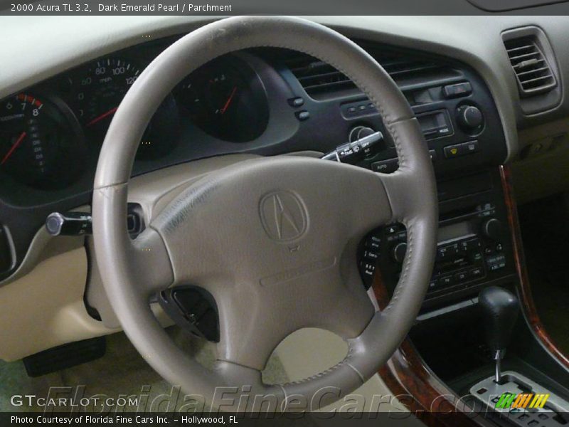 Dark Emerald Pearl / Parchment 2000 Acura TL 3.2