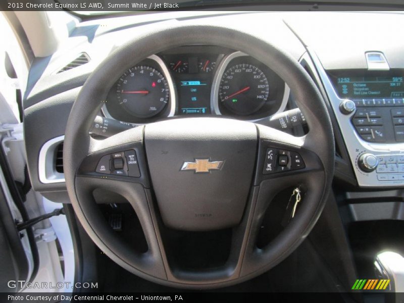 Summit White / Jet Black 2013 Chevrolet Equinox LS AWD