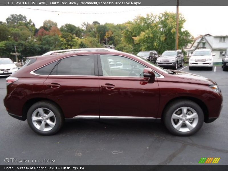 Claret Red Mica / Parchment/Espresso Birds Eye Maple 2013 Lexus RX 350 AWD