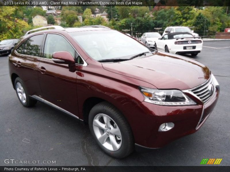 Claret Red Mica / Parchment/Espresso Birds Eye Maple 2013 Lexus RX 350 AWD