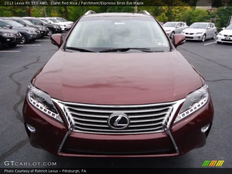 Claret Red Mica / Parchment/Espresso Birds Eye Maple 2013 Lexus RX 350 AWD