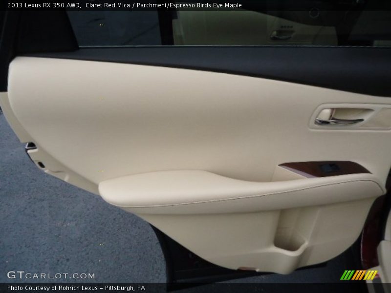 Claret Red Mica / Parchment/Espresso Birds Eye Maple 2013 Lexus RX 350 AWD