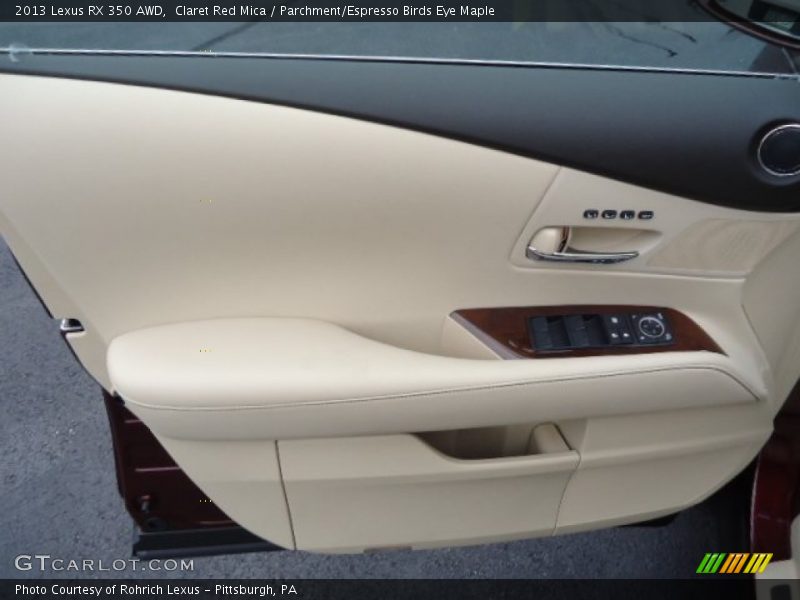 Claret Red Mica / Parchment/Espresso Birds Eye Maple 2013 Lexus RX 350 AWD