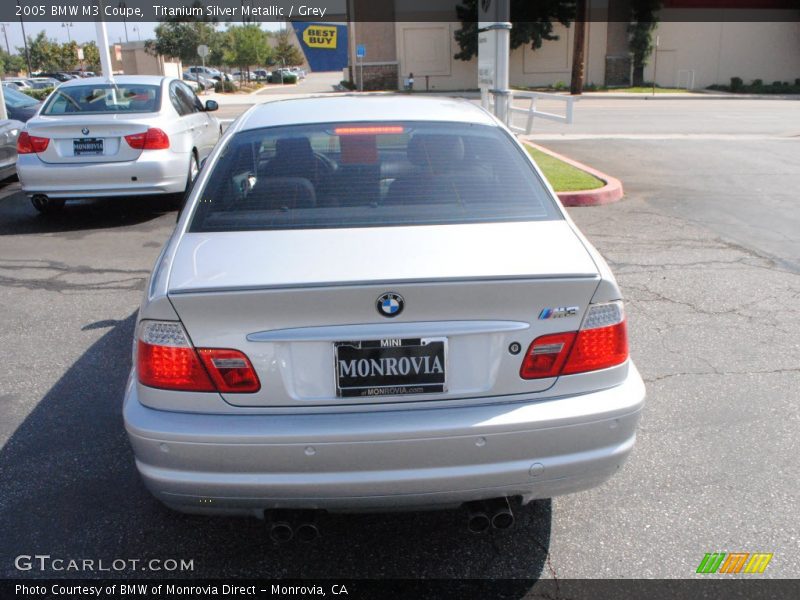 Titanium Silver Metallic / Grey 2005 BMW M3 Coupe