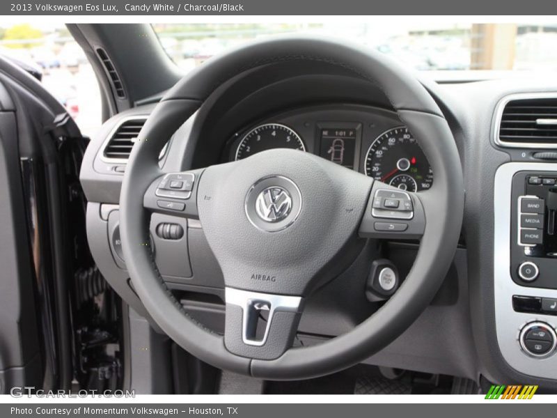Candy White / Charcoal/Black 2013 Volkswagen Eos Lux