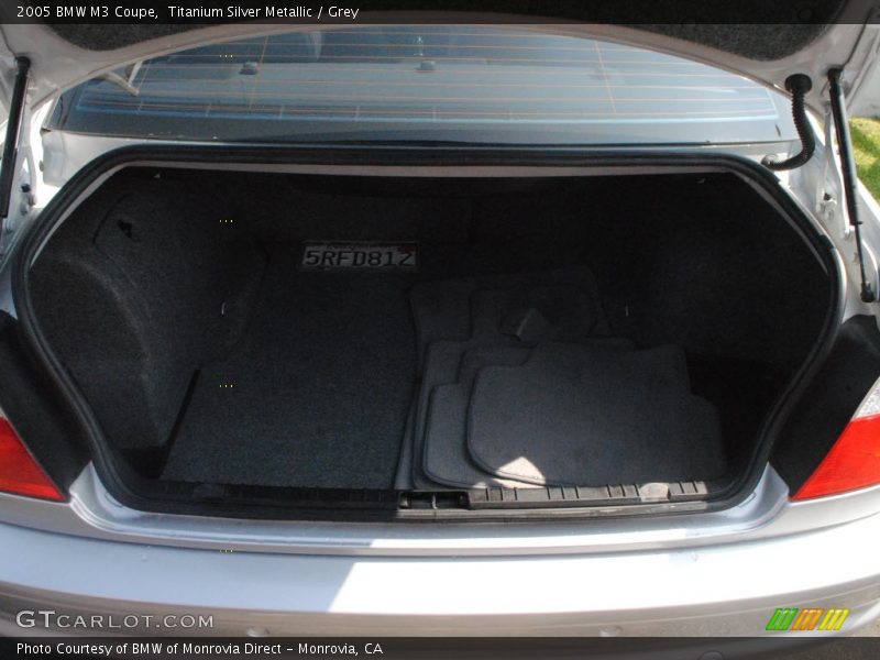 Titanium Silver Metallic / Grey 2005 BMW M3 Coupe