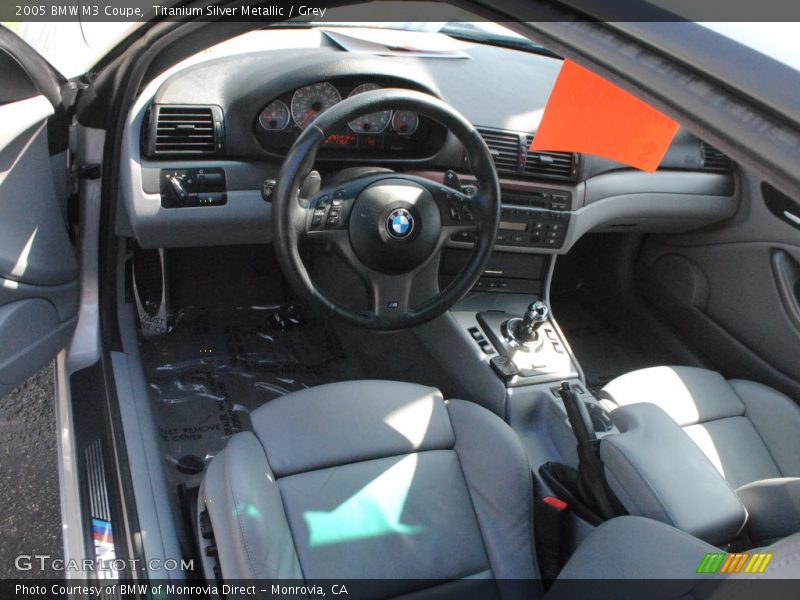 Titanium Silver Metallic / Grey 2005 BMW M3 Coupe