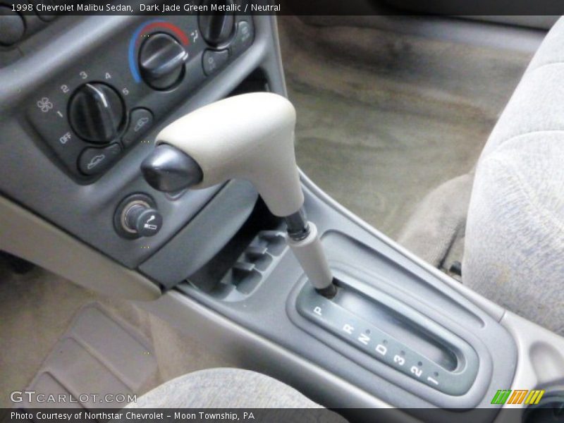 Dark Jade Green Metallic / Neutral 1998 Chevrolet Malibu Sedan