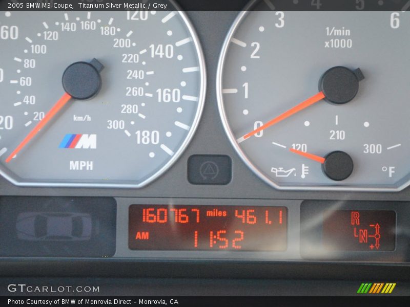 Titanium Silver Metallic / Grey 2005 BMW M3 Coupe
