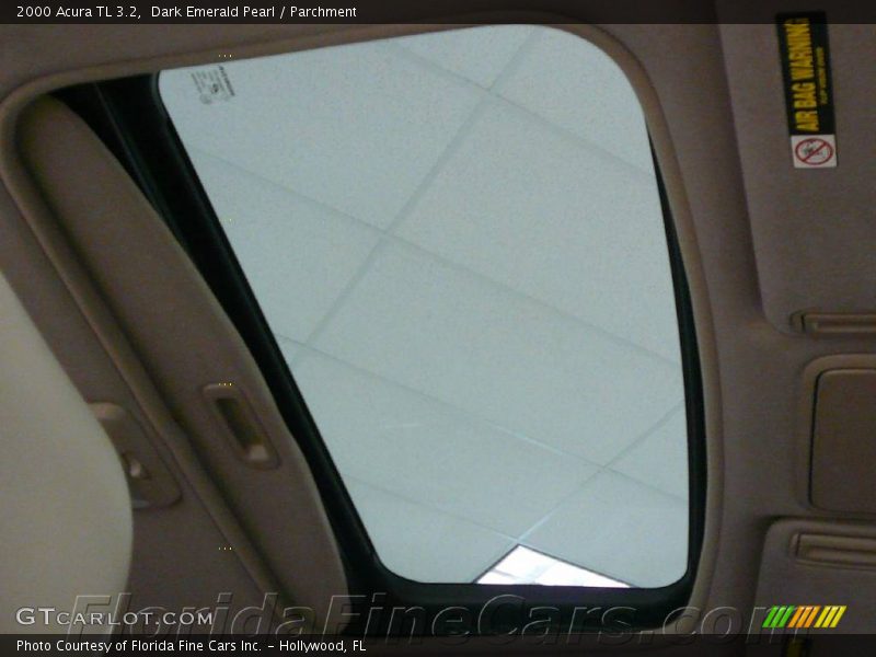 Dark Emerald Pearl / Parchment 2000 Acura TL 3.2