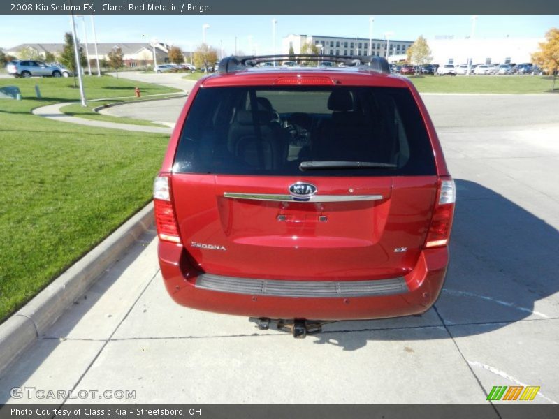 Claret Red Metallic / Beige 2008 Kia Sedona EX