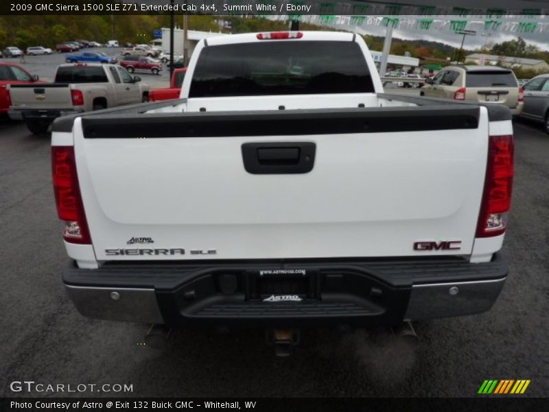 Summit White / Ebony 2009 GMC Sierra 1500 SLE Z71 Extended Cab 4x4