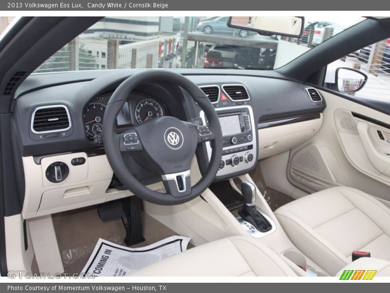 Cornsilk Beige Interior - 2013 Eos Lux 