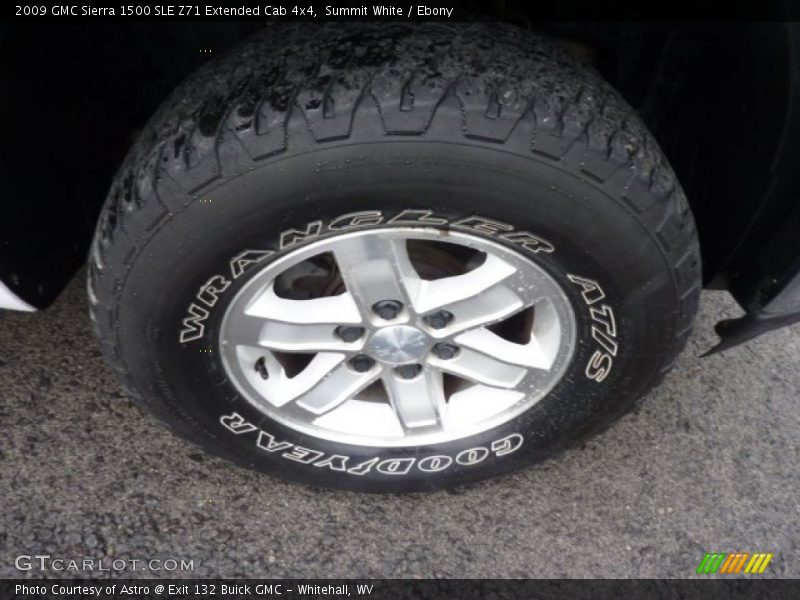 Summit White / Ebony 2009 GMC Sierra 1500 SLE Z71 Extended Cab 4x4