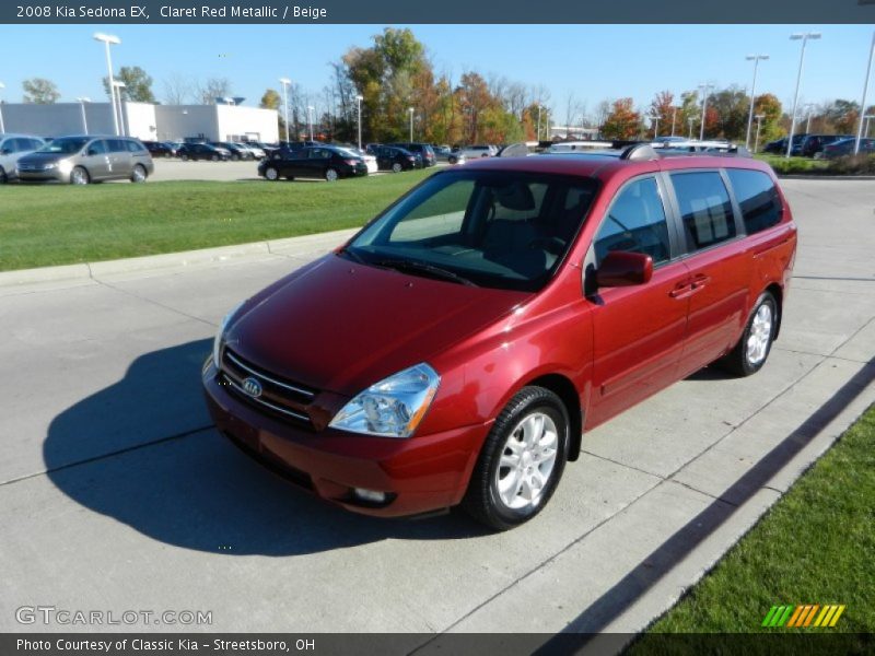 Claret Red Metallic / Beige 2008 Kia Sedona EX