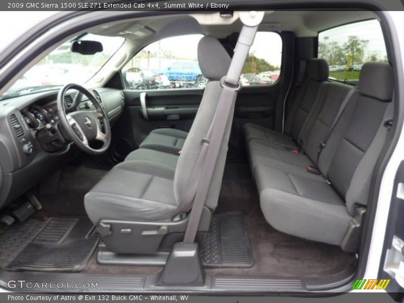 Summit White / Ebony 2009 GMC Sierra 1500 SLE Z71 Extended Cab 4x4