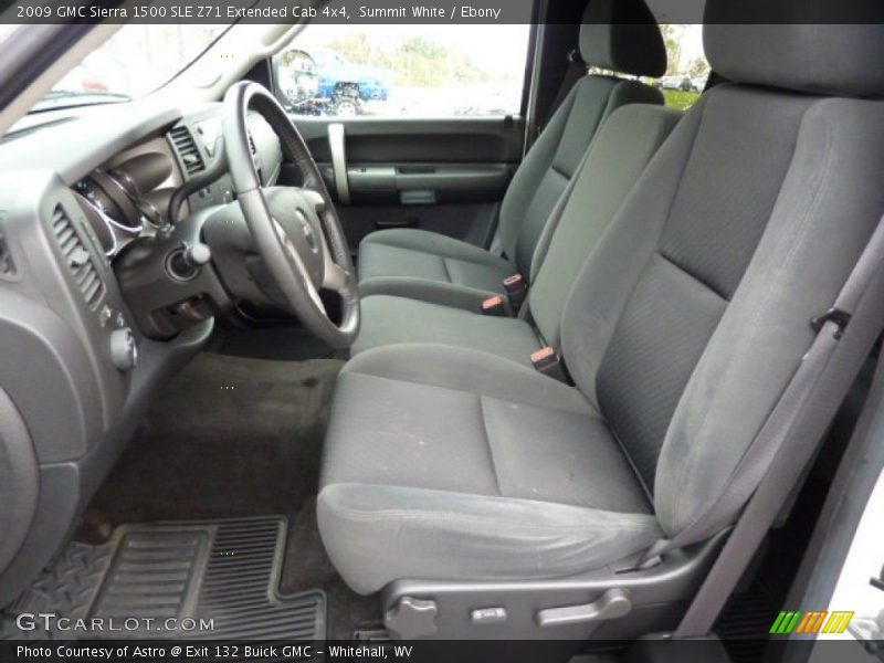 Summit White / Ebony 2009 GMC Sierra 1500 SLE Z71 Extended Cab 4x4