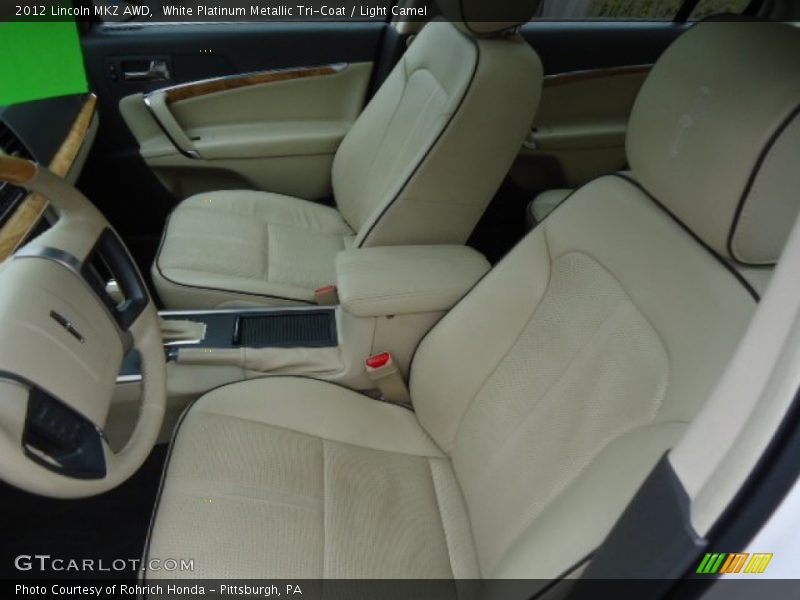 White Platinum Metallic Tri-Coat / Light Camel 2012 Lincoln MKZ AWD