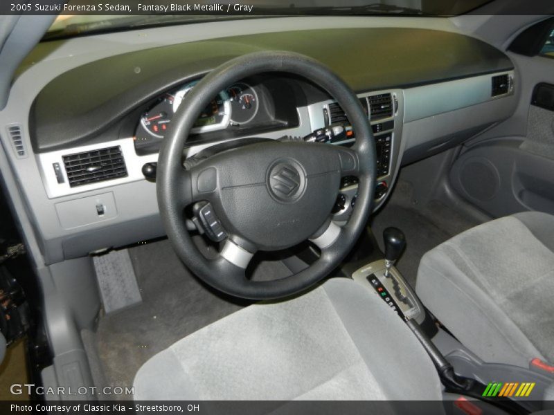 Fantasy Black Metallic / Gray 2005 Suzuki Forenza S Sedan