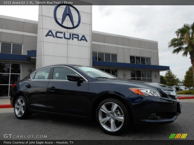 Fathom Blue Pearl / Ebony 2013 Acura ILX 2.4L