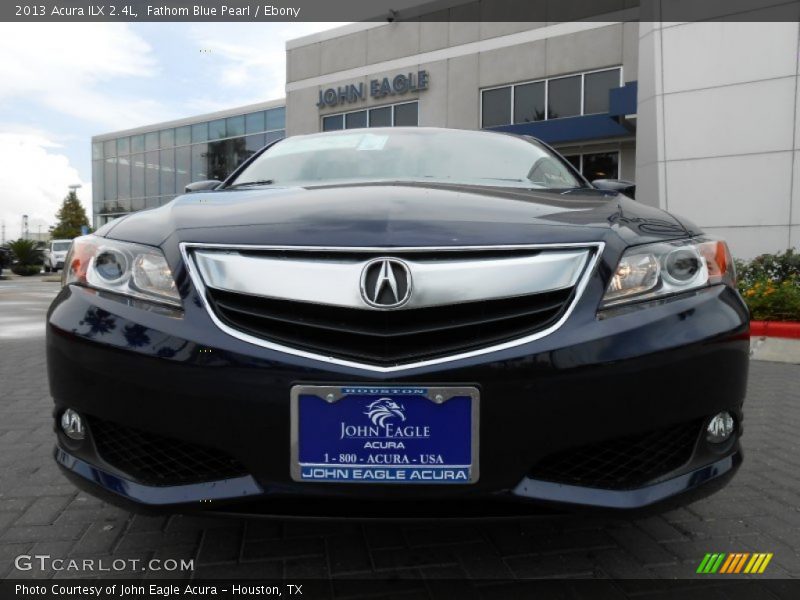 Fathom Blue Pearl / Ebony 2013 Acura ILX 2.4L