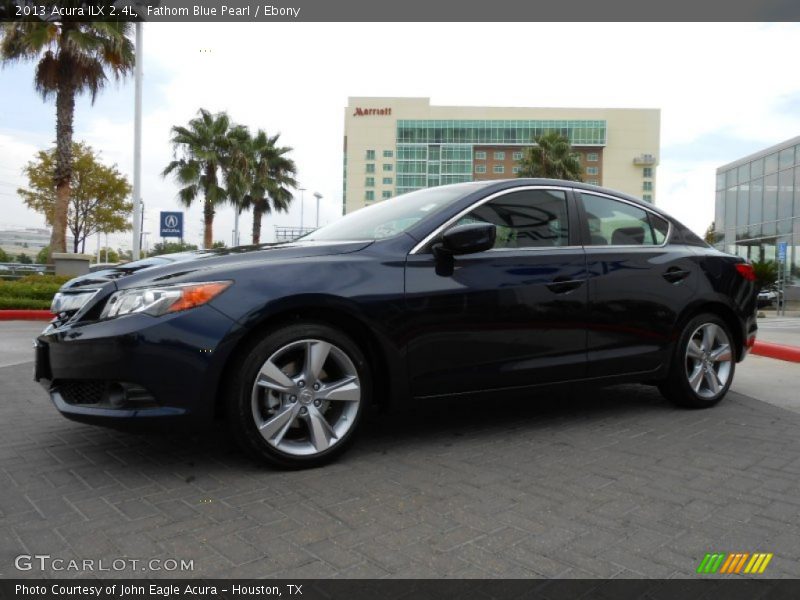 Fathom Blue Pearl / Ebony 2013 Acura ILX 2.4L