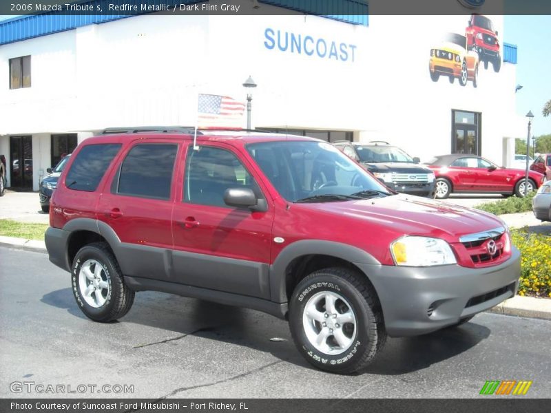 Redfire Metallic / Dark Flint Gray 2006 Mazda Tribute s