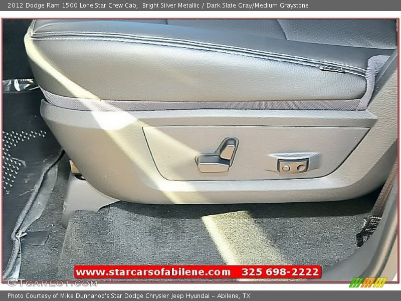 Bright Silver Metallic / Dark Slate Gray/Medium Graystone 2012 Dodge Ram 1500 Lone Star Crew Cab