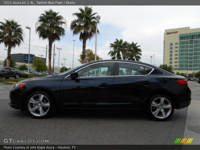 Fathom Blue Pearl / Ebony 2013 Acura ILX 2.4L
