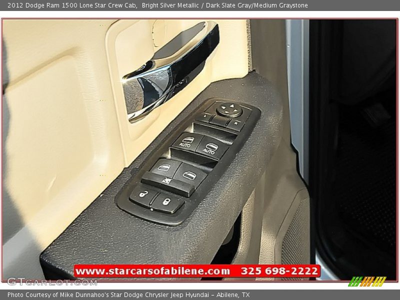 Bright Silver Metallic / Dark Slate Gray/Medium Graystone 2012 Dodge Ram 1500 Lone Star Crew Cab