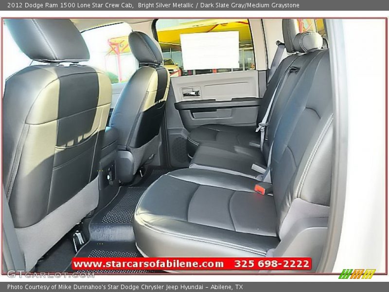 Bright Silver Metallic / Dark Slate Gray/Medium Graystone 2012 Dodge Ram 1500 Lone Star Crew Cab