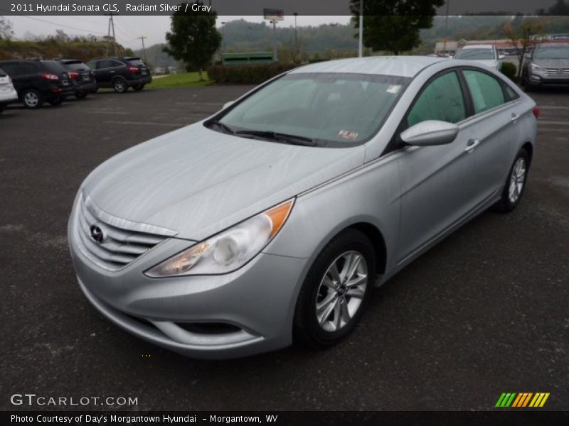Radiant Silver / Gray 2011 Hyundai Sonata GLS