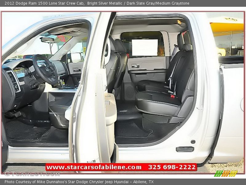 Bright Silver Metallic / Dark Slate Gray/Medium Graystone 2012 Dodge Ram 1500 Lone Star Crew Cab