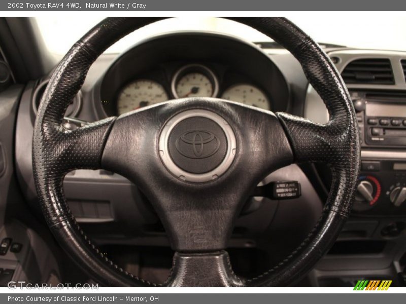 Natural White / Gray 2002 Toyota RAV4 4WD