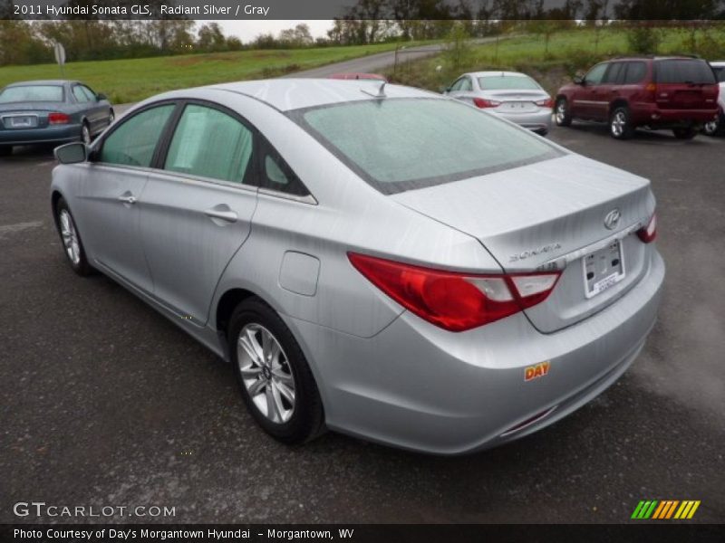 Radiant Silver / Gray 2011 Hyundai Sonata GLS