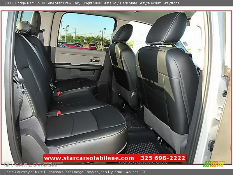 Bright Silver Metallic / Dark Slate Gray/Medium Graystone 2012 Dodge Ram 1500 Lone Star Crew Cab