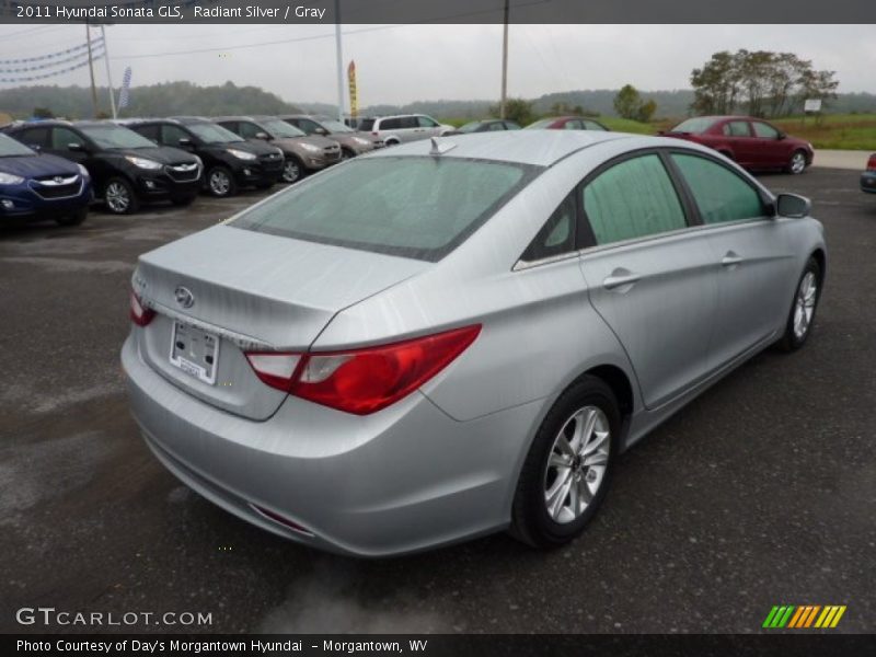 Radiant Silver / Gray 2011 Hyundai Sonata GLS