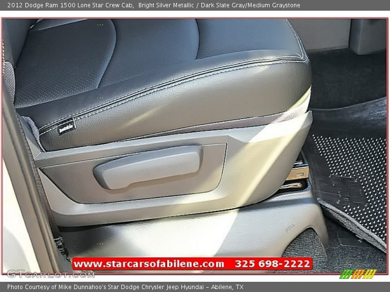 Bright Silver Metallic / Dark Slate Gray/Medium Graystone 2012 Dodge Ram 1500 Lone Star Crew Cab