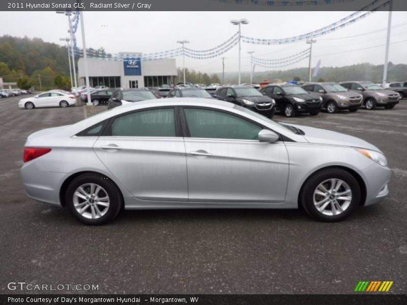 Radiant Silver / Gray 2011 Hyundai Sonata GLS
