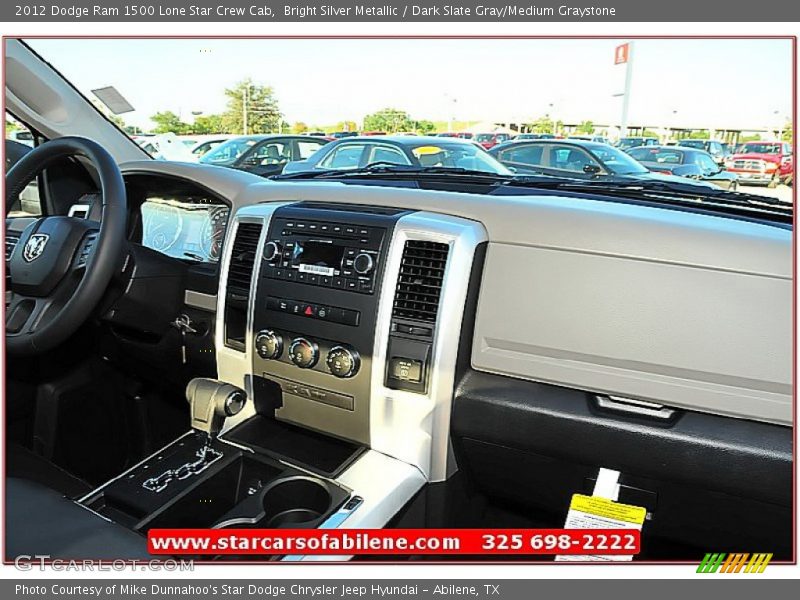 Bright Silver Metallic / Dark Slate Gray/Medium Graystone 2012 Dodge Ram 1500 Lone Star Crew Cab