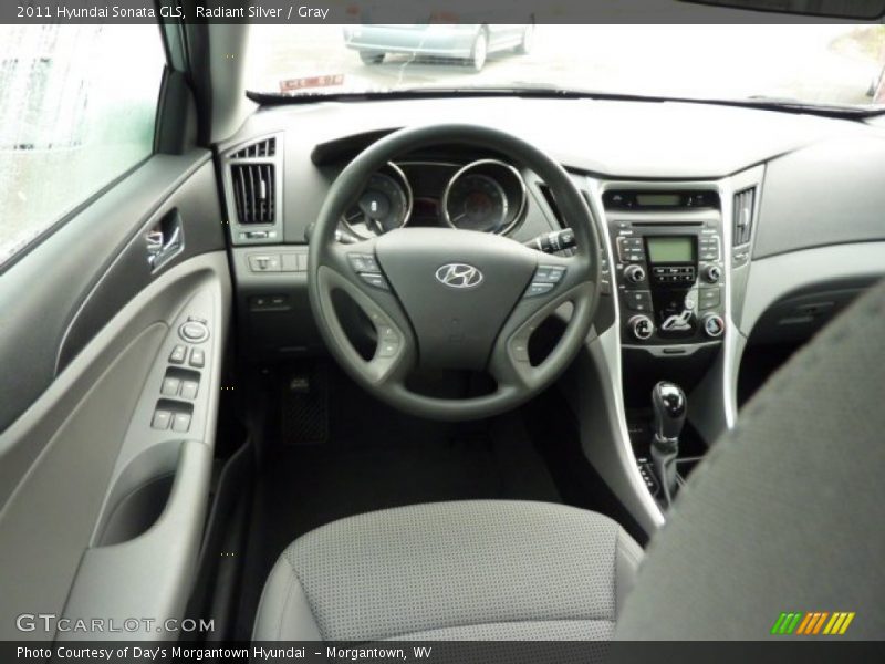 Radiant Silver / Gray 2011 Hyundai Sonata GLS