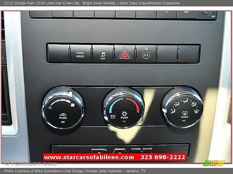 Bright Silver Metallic / Dark Slate Gray/Medium Graystone 2012 Dodge Ram 1500 Lone Star Crew Cab