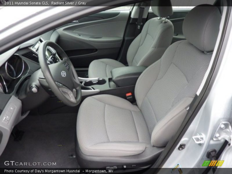 Radiant Silver / Gray 2011 Hyundai Sonata GLS