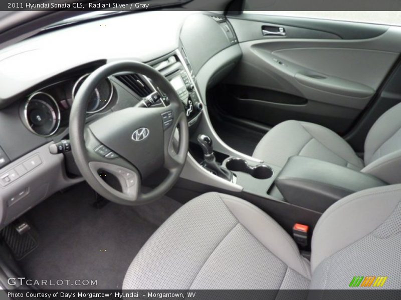 Radiant Silver / Gray 2011 Hyundai Sonata GLS