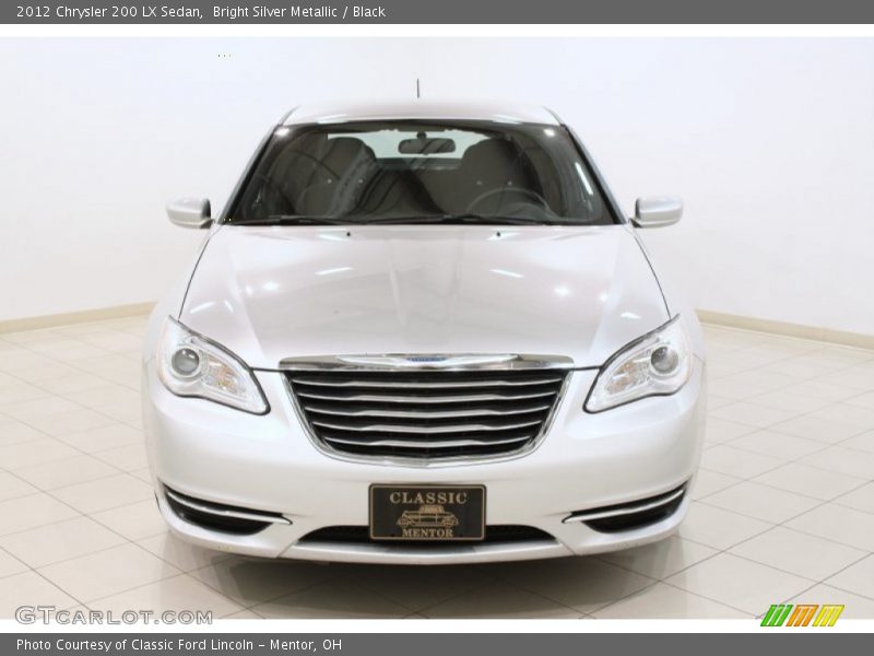 Bright Silver Metallic / Black 2012 Chrysler 200 LX Sedan