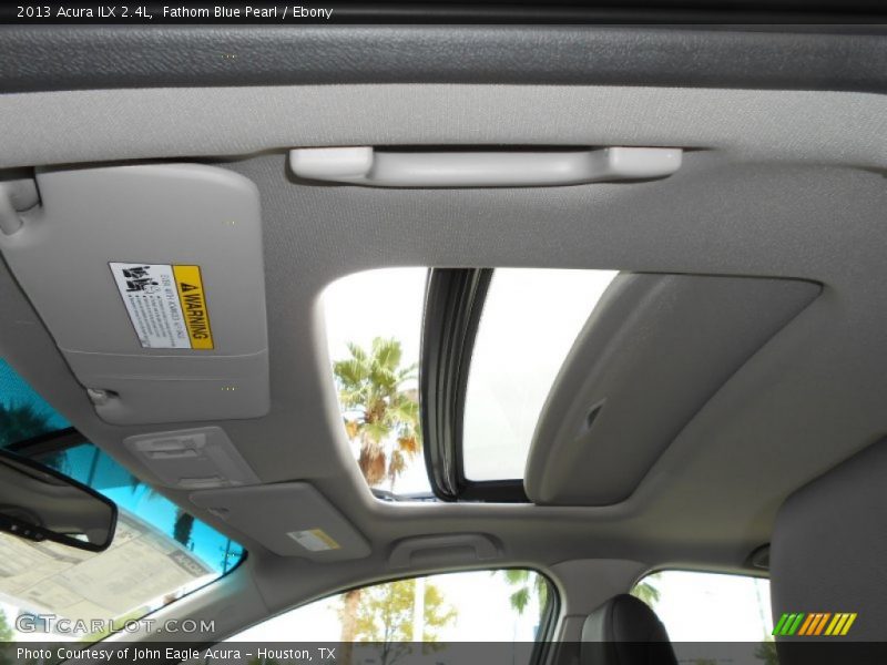 Sunroof of 2013 ILX 2.4L