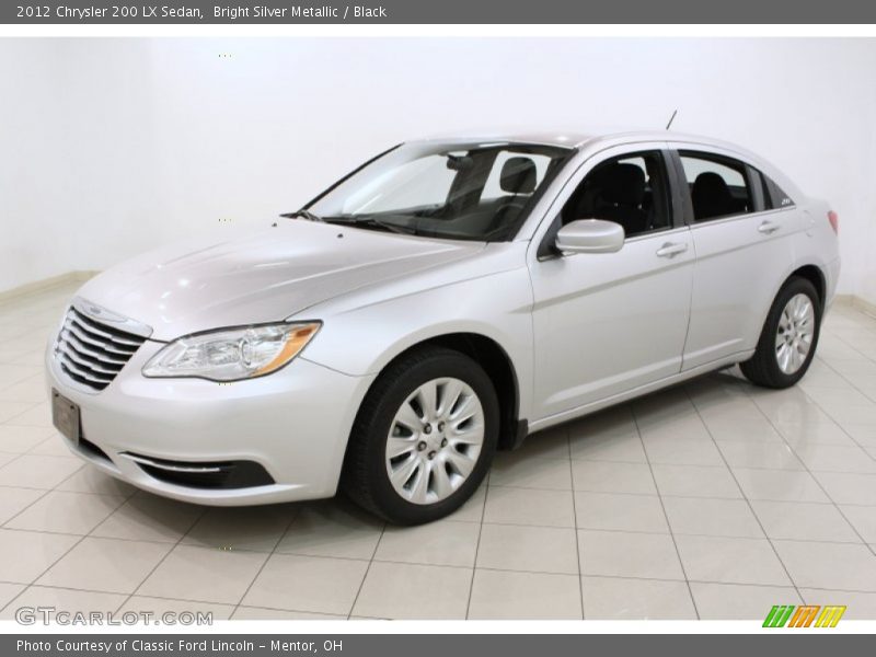 Bright Silver Metallic / Black 2012 Chrysler 200 LX Sedan