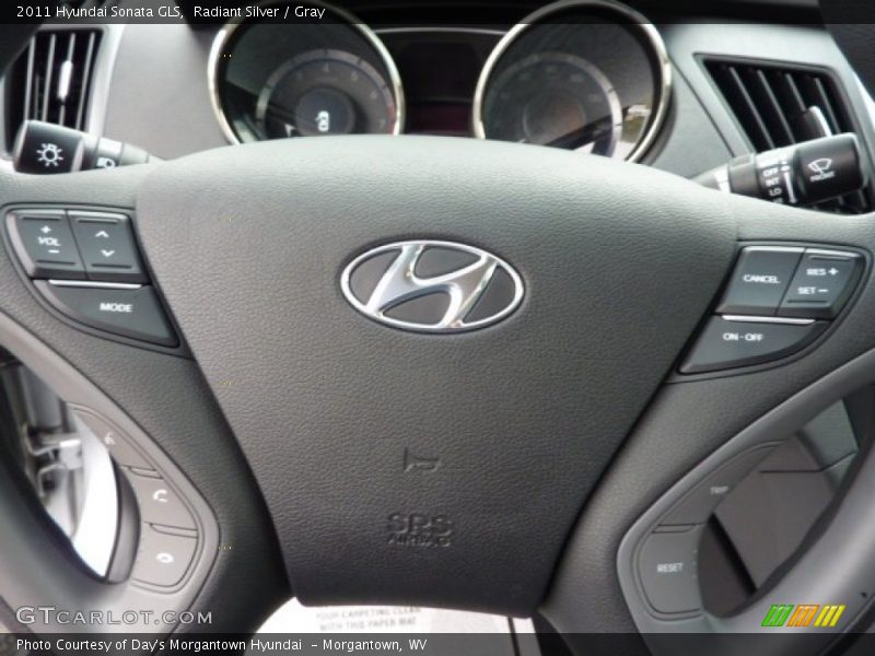 Radiant Silver / Gray 2011 Hyundai Sonata GLS